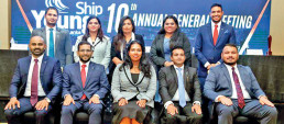 Seated from left: Sunera Wijesekara, Nirmal Dissanayake, Maleena Awn, Prashan Fernando, and Rishantha Mendis Standing from left: Imaad Hameem, Aruni Wijepala, Patali Karunarathne, Shanga Jayawickreme, and Shane De Alwis